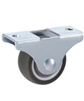 Set Of Four Lightweight TPE Caster Wheels With Brakes For Furniture And Home Office, smooth rolling small wheel with metal bracket