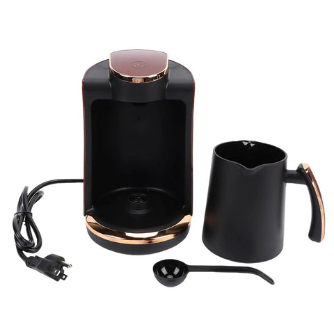 Turkish Coffee Maker Electric 550W Single Cup 250ml Brewer No Fuss Slow Brew For Rich Flavor At Home Quick Heating Coffee Machine