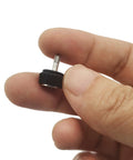 Heavy Duty Black Thumb Screws For Motorola Apx Earpieces And Shoulder Mic Radios Solid Metal Lock Secure Replacement Hardware Pack Of Six Walkie Talkie Parts That Snap Right On No Hassle in hand.
