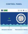 Control panel of Ultrasonic Cleaner 1.5L 60W Stainless Steel Jewelry And Eyeglasses Cleaner with Mechanical Timer