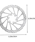 Top Shelf Mountain Bike Disc Brake Kit Featuring Robust Hydraulic Mechanical Calipers With Snappy Engagement And Rock Solid Coated Rotors 6.29in coated rotor.