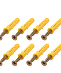 Best No Fuss Yellow Zinc Self Drilling Drywall Anchor And Screw Kit M6 M8 shown with Q235 cross head fasteners