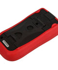 Pro Grade AC DC Auto Ranging Digital Multimeter With True RMS, RS232 PC Data Logging, shown with heavy duty field holster.