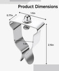 Heavy Duty Stainless Steel Spring Clamps Kit For Window Well Covers With Galvanized Wrench Bolts Nuts Washers Non Rusting Waterproof Build For Quick Home Improvement And Outdoor Safety, 2.15in clamp