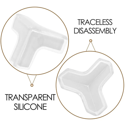 20 Pack Soft PVC Corner Guards For Furniture Edge Safety, Kidproof Bumpers for Wardrobes and Cabinets, clear design detail