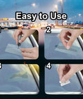 Windshield Crack Repair Kit And Fluid For Chips, All Weather Glass Repair Fluid For Cars, Fast And Easy DIY Tool Set in use
