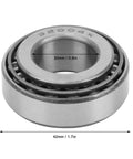 Four Piece Separable Tapered Roller Bearing Kit Model 32004 2007104E Steel, 20mm bore, 42mm OD