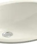 One Bowl Undermount Bath Sink With Sealed Overflow In Biscuit Color Built From Vitreous China For Durability Undermount Install