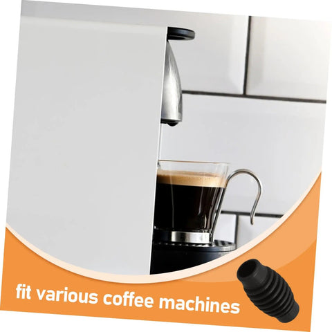 Espresso machine with a black rubber Espresso Steam Wand Heat Insulation Sleeve Anti Burn Rubber Wrap For Coffee Machines Easy To Install Fits Most Models Prevents Burns While Frothing Milk And Keeps Hands Cool During High Temp Wands alongside.
