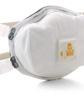 Disposable N100 Particulate Respirator With Exhalation Valve NIOSH Approved For Non Oil Based Particles 1 Piece side view