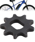 Beefy Heavy Duty 9-Tooth Chain Sprocket With 12x17mm Inner Hole for bikes and machinery, shown with rugged metal gear design.