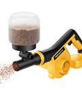 Cordless Handheld Spreader For Lawns Compatible With Dewalt 20V Max Batteries Fertilizer Grass Seed And Ice Melt Adjustable Openings No Battery Included Tool Only Ideal For Lawn Care And Winter Melt Spreading