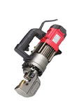 Portable Electric Hydraulic Rebar Cutter RC-20B handheld tool with gray and red design for fast steel bar cutting.
