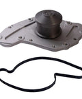 Premium Engine Water Pump Kit With Gasket for V6 3.5 Liter and 4.0 Motors, featuring smooth metallic finish and rubber seal.