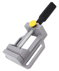 Drill Press Vise Aluminum Alloy Mini Bench Clamp For Precision Drilling Engraving And Polishing Pro Grade Heavy Duty Woodworking Tool Ideal For Woodworking Projects Like Wooden Boxes Photo Frames Birdhouses Mailboxes Drawers Cabinets And Furniture. gray aluminum mini bench clamp with screw handle