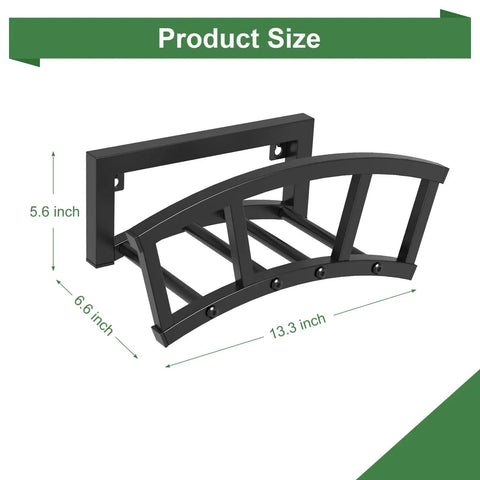 Wall Mounted Garden Hose Holder For Outdoor Use Built To Last Heavy Duty Metal Hose Organizer That Holds Up To 125 Feet Of Hose Detachable