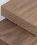 Scrap Walnut Box Of 3/4 Inch Thick Boards In A 17 By 14 By 5 Inch Crate, Leftover Walnut With Rough Edges And Knots