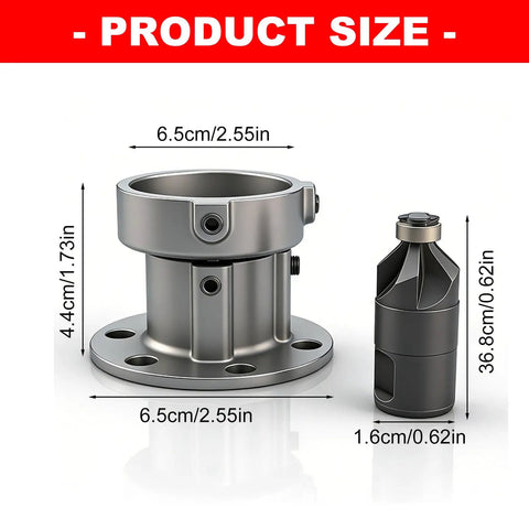 Heavy Lift Aluminum Alloy Grinder Chamfer Tool With Ergonomic Grip For Crisp Precision Tapering And Rock Solid Construction. Size displayed.