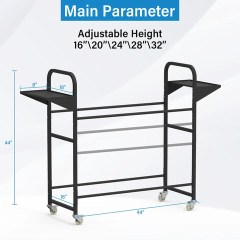 Ultimate Garage Game Changer Heavy Duty Tire Storage Rack Comes With Anti Dust Cover To Stash Your Car Or Motorcycle Rubber Securely Stores Up To Four Wheels At 44 Inches Keeps Garage Tidy And Protects From Dirt