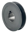 Cast Iron V Belt Pulley With One Groove, 1 Inch Bore And 3.05 Inch OD, Motor Pulley For A 3L And 4L V Belts, Includes Quarter By Eighth Keyseat, AK301 Style Pulley