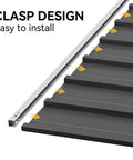 Clasp design of the 7x4 Foot Outdoor Weatherproof Storage Shed With Lockable Dual Doors, highlighting easy installation.