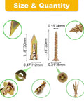 Top Shelf Drywall Self Drilling Anchor And Screw Hardware Kit Arrives In A Super Handy Two Hundred Piece Set showing various sizes of anchors and screws.