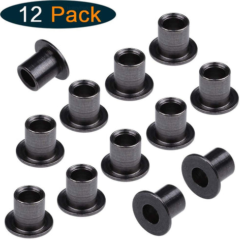 12 Piece Steering Plate C Hub Bushing Sleeves For 1 To 10 RC Cars Like Redcat HSP HPI Bullet MT 3.0 WR8 Flux Built Strong 4.45mm To 7mm Outer Diameter Direct Fit Upgrade Kit
