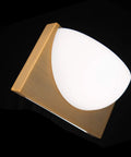 DweLED Mylie 10-In LED Wall Sconce 3000K in Aged Brass With Front Light And Downlight, Over Any Junction Box, No Driver Needed