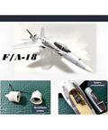 F 18 Style RC Aircraft Kit With Dual 30mm Ducted Fans And A 395mm Wingspan DIY Fixed Wing Build For Hobbyists And Collectors Plug And Play Grey PNP Design For Realistic Aerodynamics And Hands On Fun
