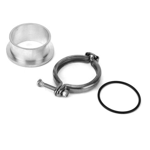 Beefy V Band Flange Clamp Kit For Turbo Upgrades HX35 HX35W HX40W Aircraft Aluminum Weldable Heavy Duty Turbocharger Accessory