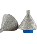 LOZLIN 2-inch diamond core drill bit pair, tile/marble cutter with silver diamond coating and blue hub