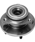 Front view of left or right wheel hub and bearing assembly for 1999 2004 Jeep Grand Cherokee five lug 4WD AWD
