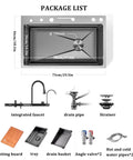 Package list for Multifunctional Black Stainless Steel Kitchen Faucet 26.8/29.5/31.5/33.5/90cm Integrated Sink Accessories.