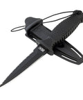 Shiv X Dive Knife For Freediving Spearfishing And Diving With No Slip Rubber Grip Handle Stainless Steel Blade Molded Sheath And Double Edge