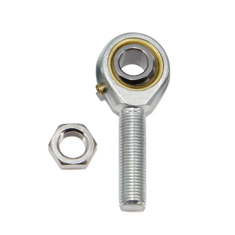 POSB6 Rod End Bearings Three Eighths Inch Bore Pre Lubricated Right Hand 3/8-24 Male Thread With Jam Nut For DIY Makers 3D Printing Automation Robotics And CNC Equipment System rod end bearing with jam nut