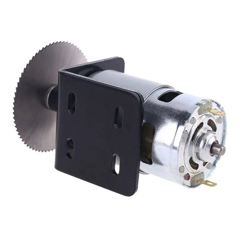 DC 12V Table Saw Motor Kit With Mounting Bracket And Saw Blade For Woodworking DIY Projects, ultra durable motor with cooling fan