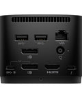 Back view of Thunderbolt 4 Dock With 120 Watt Fast Charging And 4K Video Output showing multiple ports and connections.