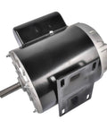 Garage Grade Electric Motor Optimized For Air Compressor Workflows Yields Two Hp Single Phase Juice with 56 frame design and shaft.