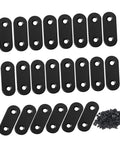 Heavy Duty Steel Mending Plates 80 Pack Straight Corner Braces For Wood Furniture Cabinet Repair Reinforcement Real Deal Diy Hardware Kit With No Sweat Pre Drilled Installation black mending plates with pre-drilled holes and screws