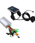 Slick Color Screen LCD Dashboard Upgrade Kit With 350W Brushless Controller for Electric Scooters showing components