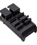 Straight Fire RS232 Serial Port Recorder For Capturing Critical Data Logs Directly To Memory Card With Spot On Timestamps side view, black plastic housing.