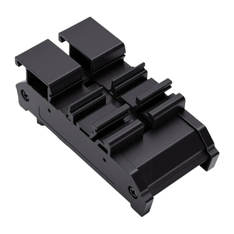 Straight Fire RS232 Serial Port Recorder For Capturing Critical Data Logs Directly To Memory Card With Spot On Timestamps side view, black plastic housing.