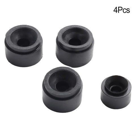 Rubber Engine Cover Grommet Kit Four Piece Direct Fit For 07C103226B And 06J103226A OEM Replacement No Tools Needed Easy Install Long Lasting Rubber Mounts Black Side Stop Buffer Auto Part, 4 black rubber grommets