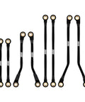 High Clearance Aluminum Link Set For TRX4M High Trail K10 F150 1/18 RC Crawler Upgrade CNC Bent Chassis Links Black Lightweight