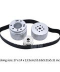 Sweet Aluminum Belt Drive Pulley Kit Replace V Belt Grooves Engine Part For Water Pump Shaft Fits Length Under Five Eighths Inch