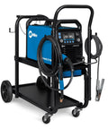 Dual-Voltage MIG Welder With Running Gear And Cylinder Rack, Dyna-Pulse MIG, Auto-Set And BeadVision Real-Time Bead Monitoring