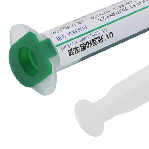 Liquid Solder Paste For Electronics, Solder Mask Ink Flux Paste With UV Light Curing For PCB Soldering And BGA Repair, needle tip