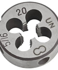 5/16-20 UN Right Hand Tap And Die Set For Metal Threads High Speed Steel Tap And Alloy Tool Steel Die angle showing details