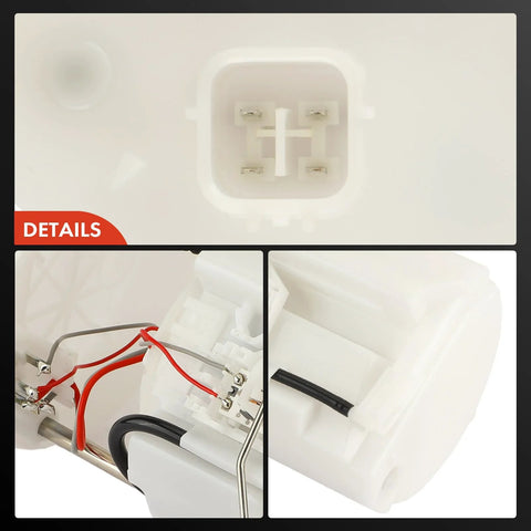 Close-up details of Drop In Electric Fuel Pump Module Assembly With Sending Unit For Honda Odyssey 2011 2012 2013 2014 2015 2016 V6 3.5L Replacement Part Easy Install Durable And Reliable Fuel Delivery Solution, showing connector and wiring.