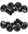 Eight Pack Black License Plate Screws For Tesla Model 3 Model Y And BMW Designed With M5 0.8 By 10mm T25 Security Drive Head